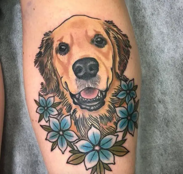 17 Beautiful Golden Retriever Tattoo Ideas PetTime