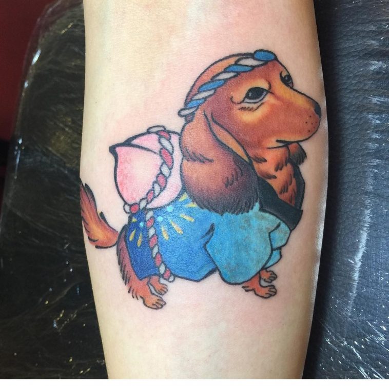 bad dash hound tattoo